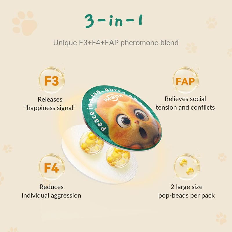 PAWITH Cat Calming Pop Patch (1 Box * 7 Patches) , Lasts Up to 48 Hours, GET YOURS NOW!