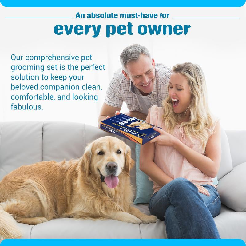 FIDEH’S 4-In-1 Pet Supplies-Reusable, removes hair, nails, and more!