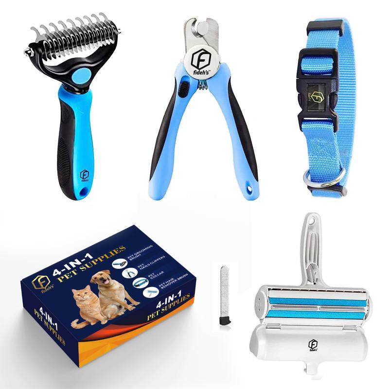 FIDEH’S 4-In-1 Pet Supplies-Reusable, removes hair, nails, and more!
