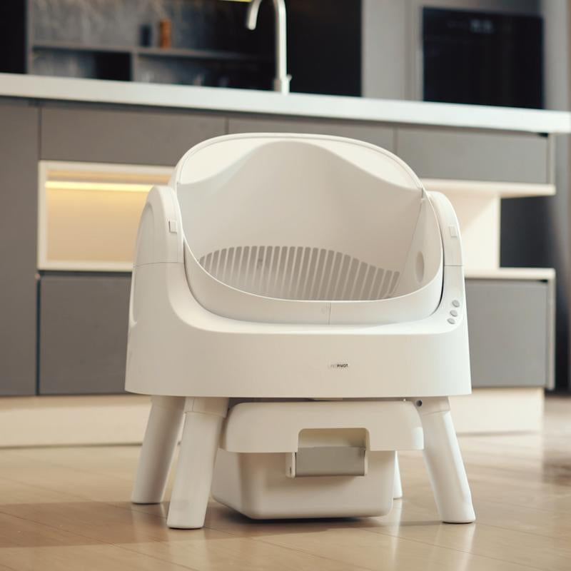 Auto Cleaning Cat Litter Box With Monitoring,  and Extremely Easy to Clean!