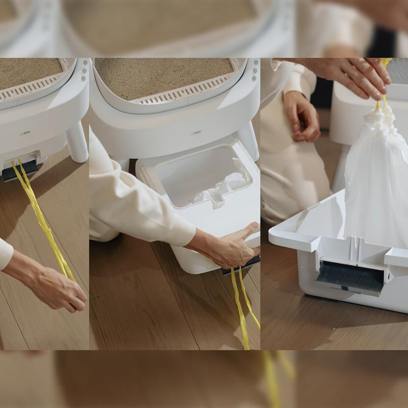 Auto Cleaning Cat Litter Box With Monitoring,  and Extremely Easy to Clean!