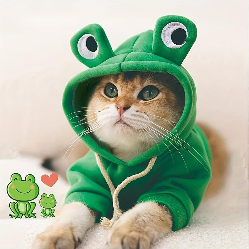 Adorable Frog Outfit, for Small Dogs and Cats!