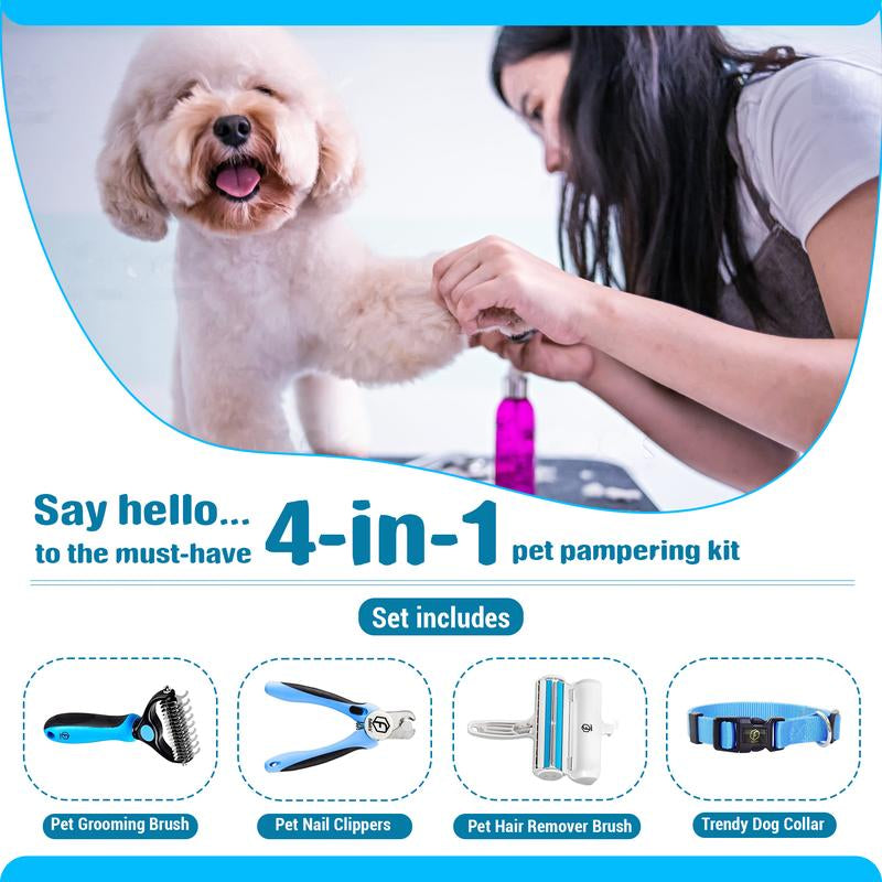 FIDEH’S 4-In-1 Pet Supplies-Reusable, removes hair, nails, and more!