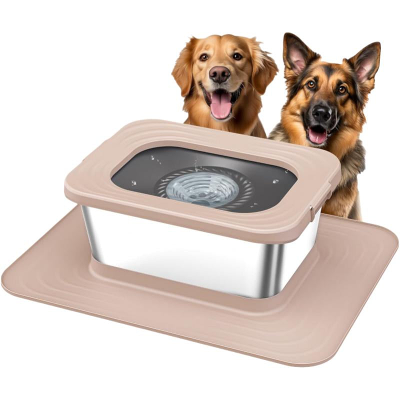 10L Stainless Steel Dog Water Bowl, With Anti Splash!